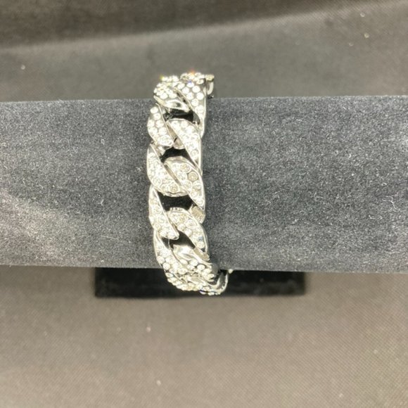 18k Gold Iced Out Bracelet - Picture 2 of 12